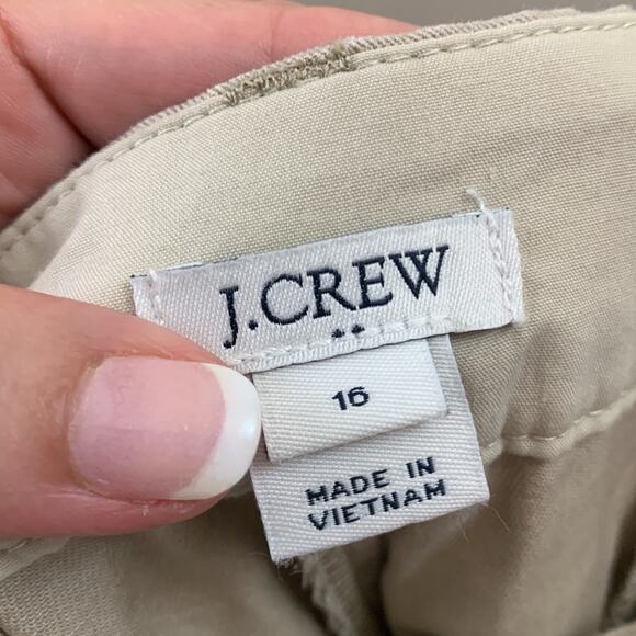 J Crew Factory Cotton Chino Tan Shorts - Picture 2 of 6